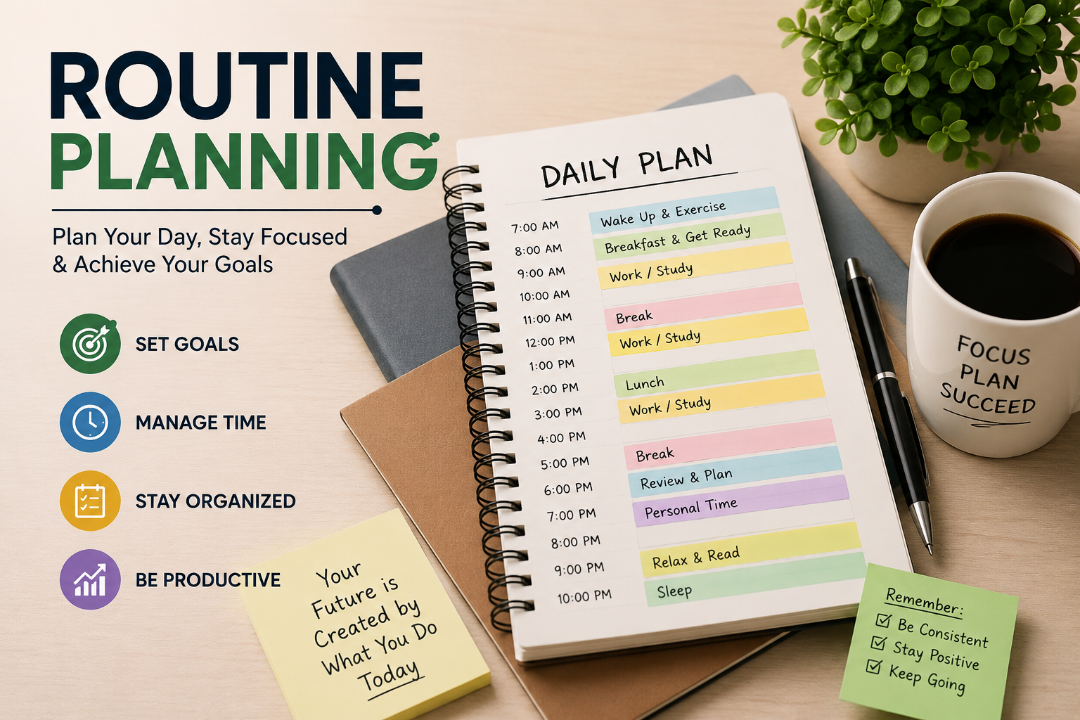 Routine Planning: A Simple Way to Organize Your Days and Reach Your Goals